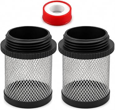 304 Stainless Steel Inlet Strainer with ABS Thread, 2 PCS
