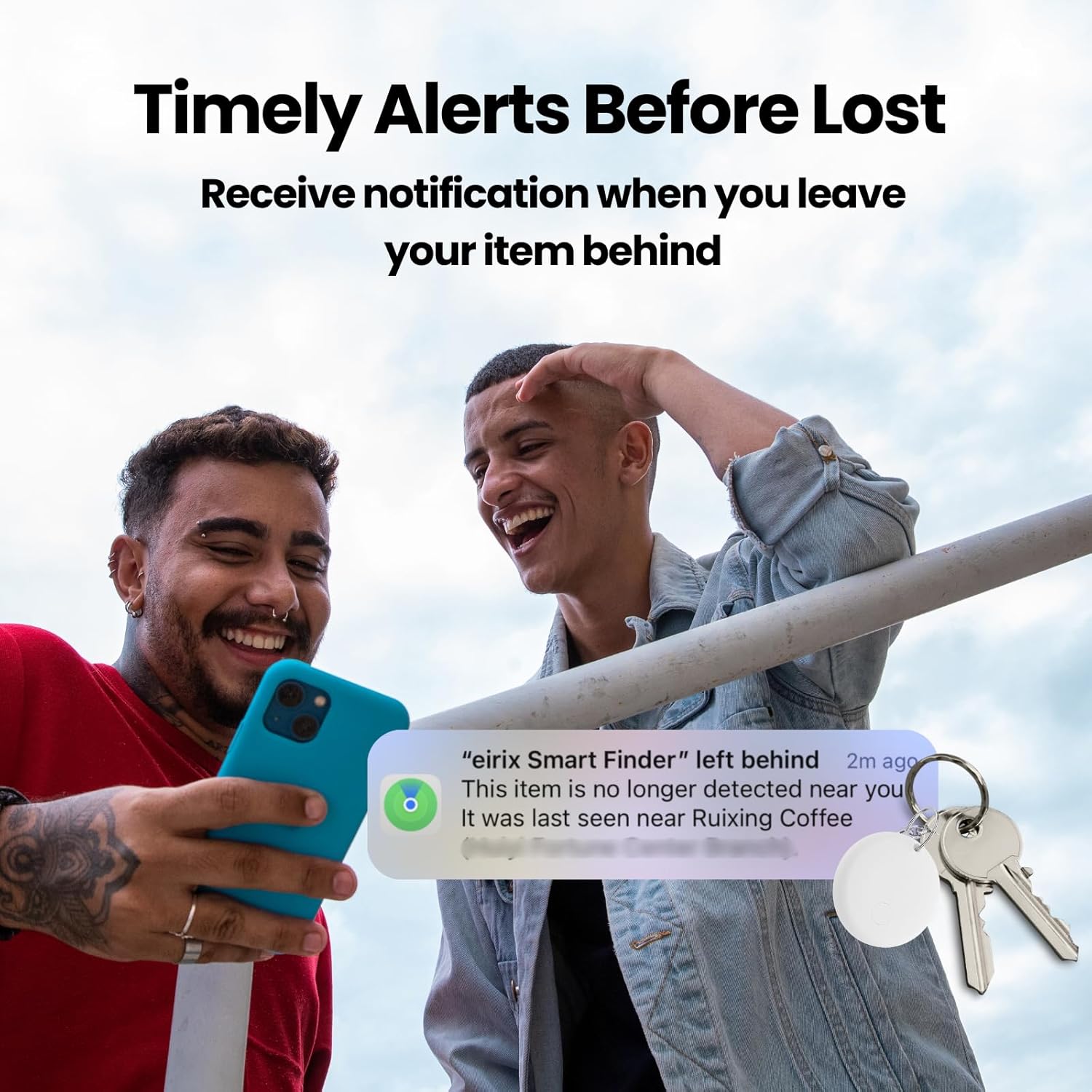 Mini Smart Tags Tracker Work with Apple Find My (iOS Only), IP67 Waterproof, Keys Finder and Item Locator for Keys, Bags,Luggage and More (Not for Android) (Macaroon, 5 Pack) - Image 5