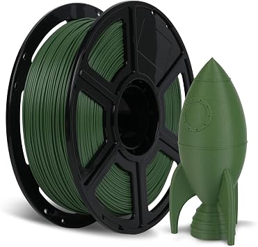 FLASHFORGE Carbon Fiber PETG Filament 1.75mm Grass Green, Reinforced 3D Printer Filament 1kg, Lightweight & High-Strength PETG-CF Filament, Strong & Easy to Print
