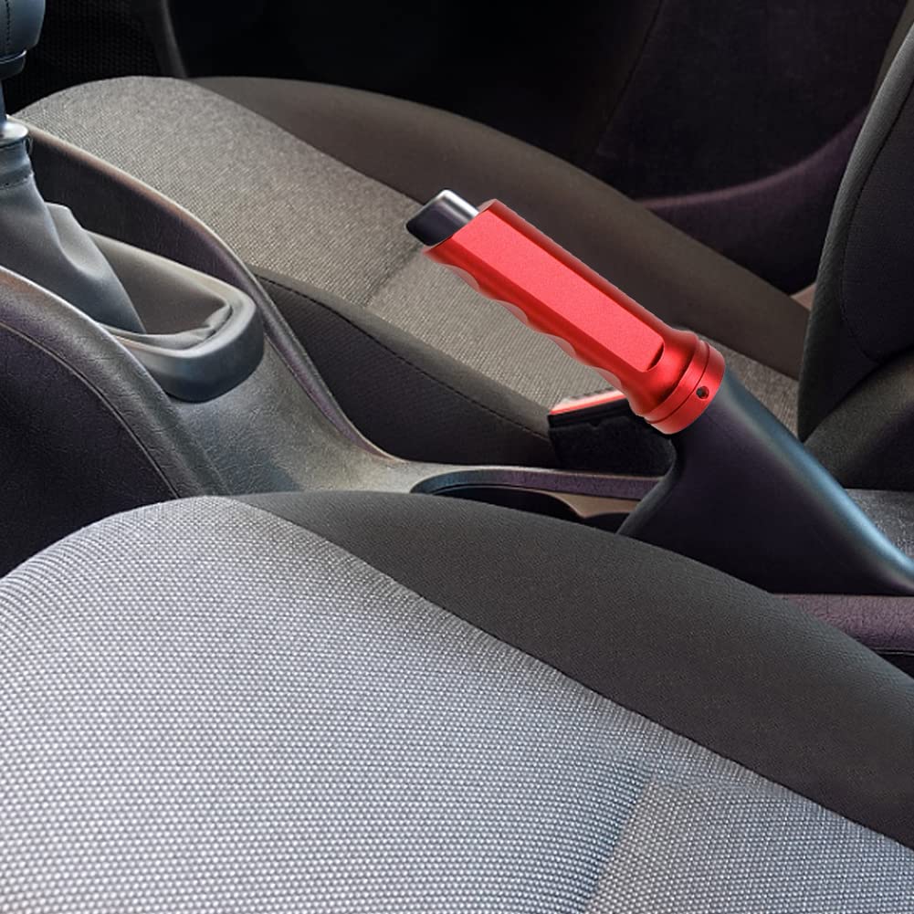 Copri Freno A Mano In Alluminio Rosso Per Auto - Decorazione Interni, Universale