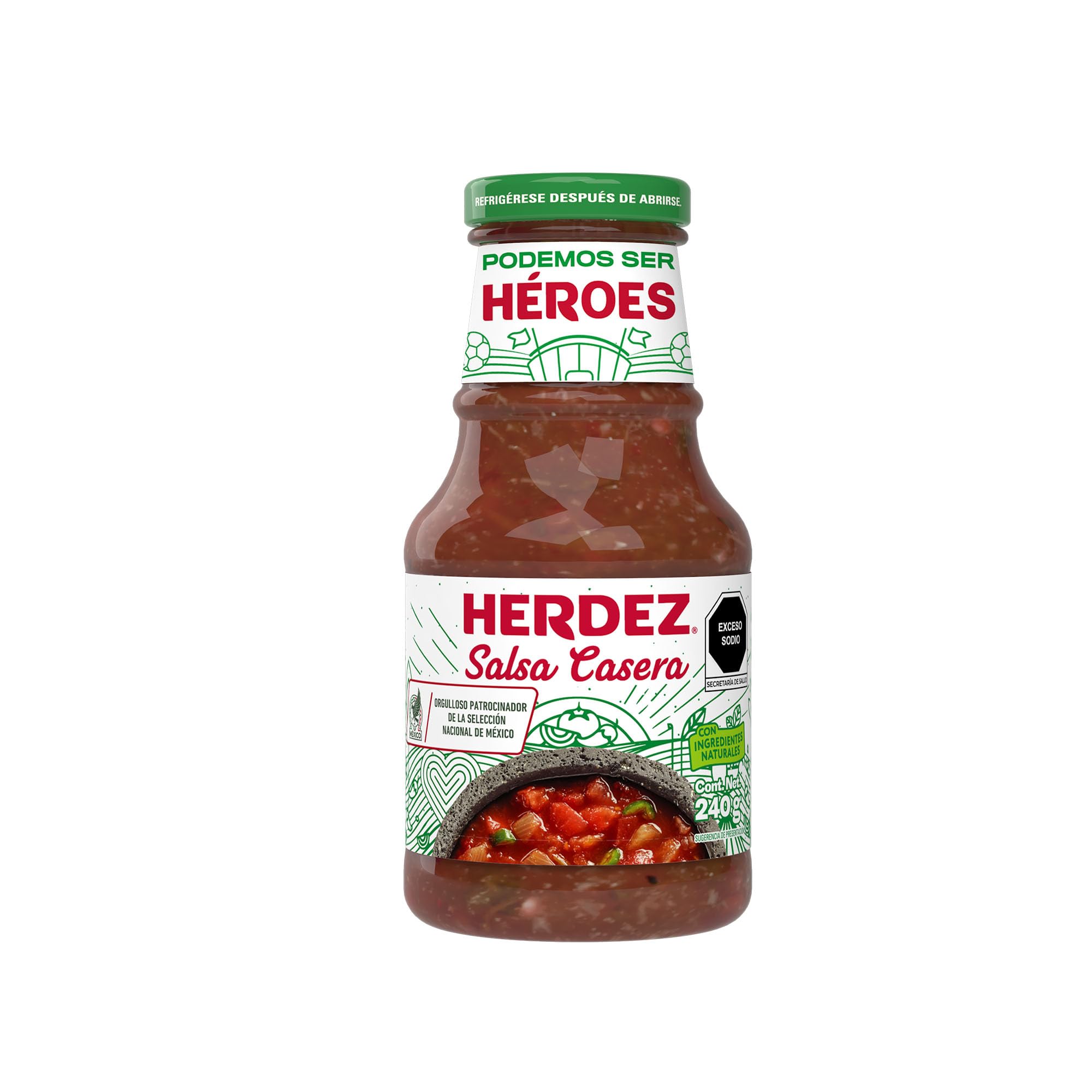 Herdez Off White - Salsa Casera - Traditional Tomato Sauce With Cilantro Chile And Onion - Mexican Product -240G