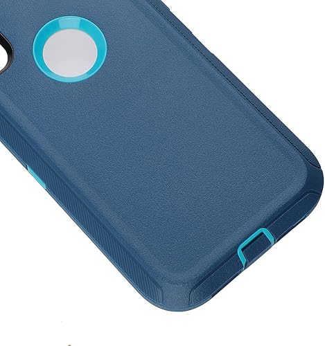 Miniatura 8 de Funda protectora para iPhone XR a prueba de golpes y caídas, protección de grado militar resistente para Apple iPhone XR de 6.1 pulgadas (verde cian)