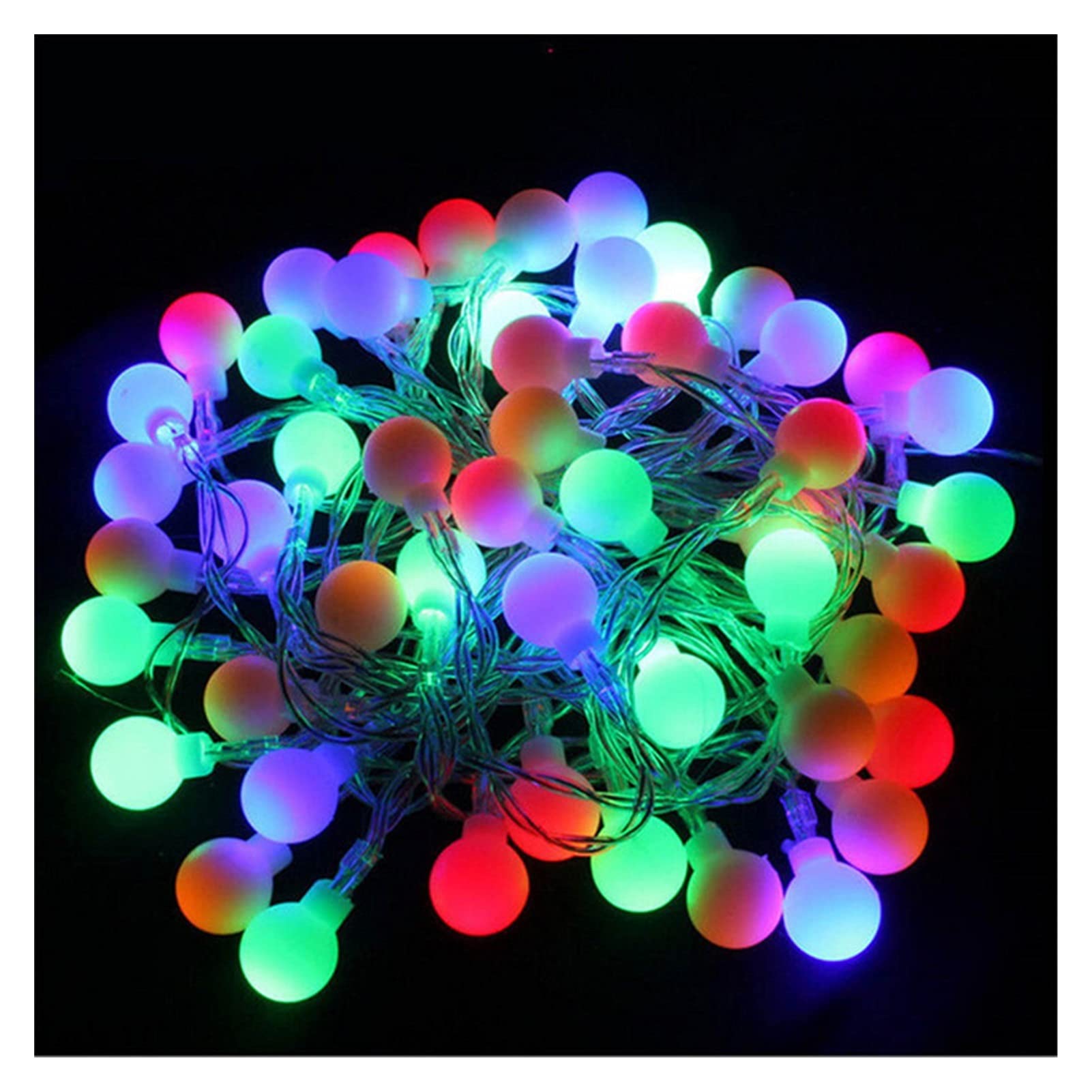 Stringa di luci solari da 1 m, 2 m, 3 m, 4 m, 5 m, 10 m, 20 m, 160 luci a LED, luci decorative alimentate a batteria per matrimoni, esterni (colore emittente: RGB)