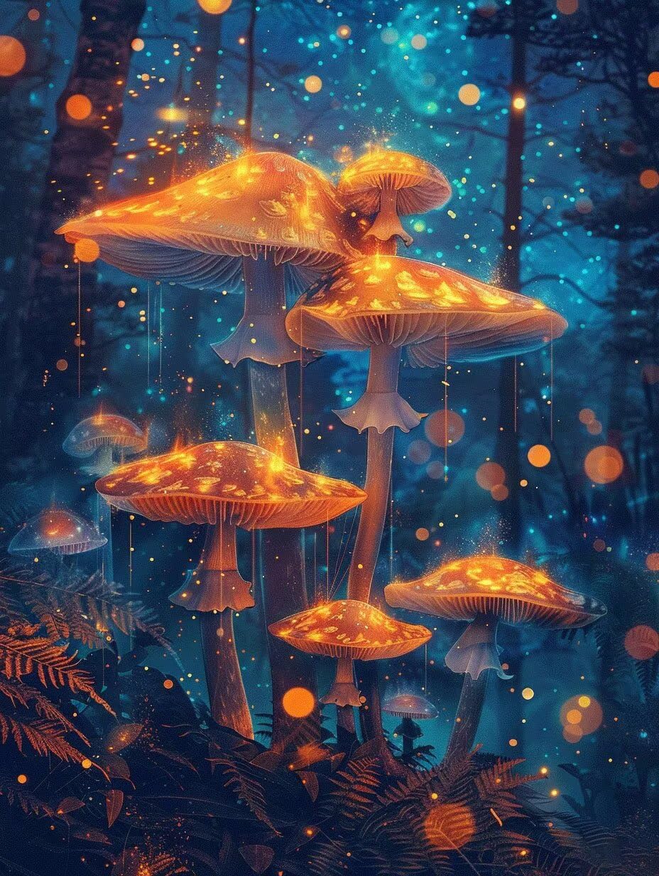 Kit Peinture Diamant Champignons 5D pour Décoration Salon - 8