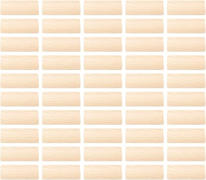 50PCS Solid Beech Wood Domino Tenons, 10x50mm for Furniture Splicing and Woodworking