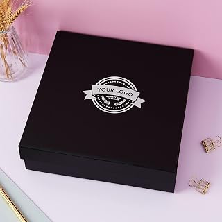 Pink Positive Custom Logo Print Gift Box Pink Box Black Box| Logo Gift Box Magnetic Shut Logo Box