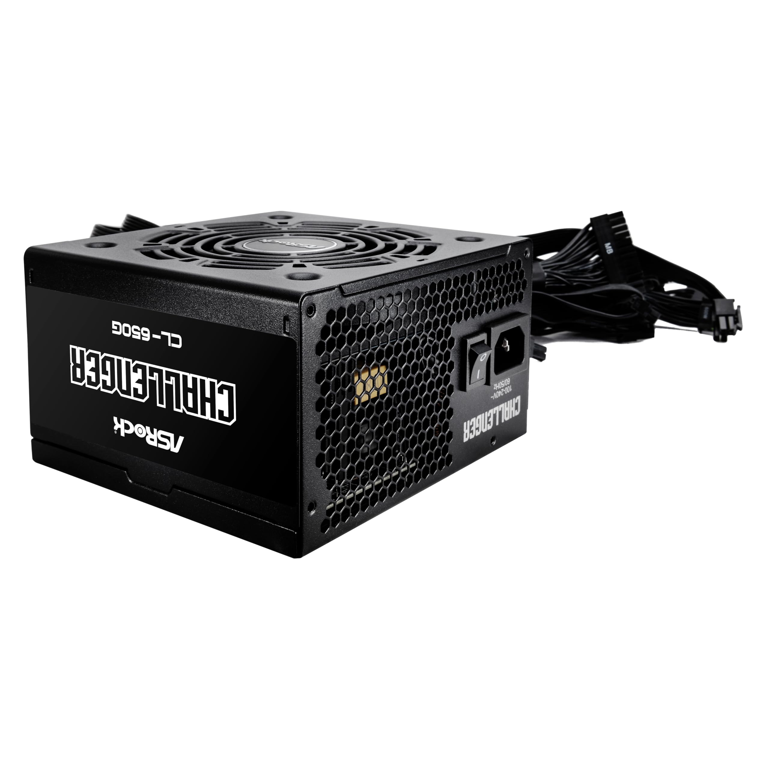Fonte di alimentazione ASROCK CL-650G, PSU,650W, 80 Plus Gold,120 mm, Active PFC,PCI-E (6+2 Pin) x4, SATA (5 Pin) x4