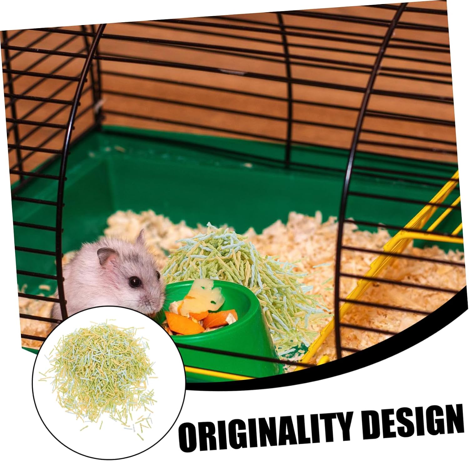 1bag Pet for Animals High Absorbency Hamster Bedding Natural Paper Bedding for Comfortable Environment Edition