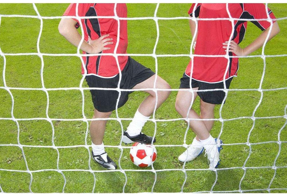 Bramka do piłki nożnej, pełny rozmiar, wymienna bramka z polipropylenu do piłki nożnej, do treningu sportowego (8 x 6 stóp), opakowanie wielokrotnego użytku