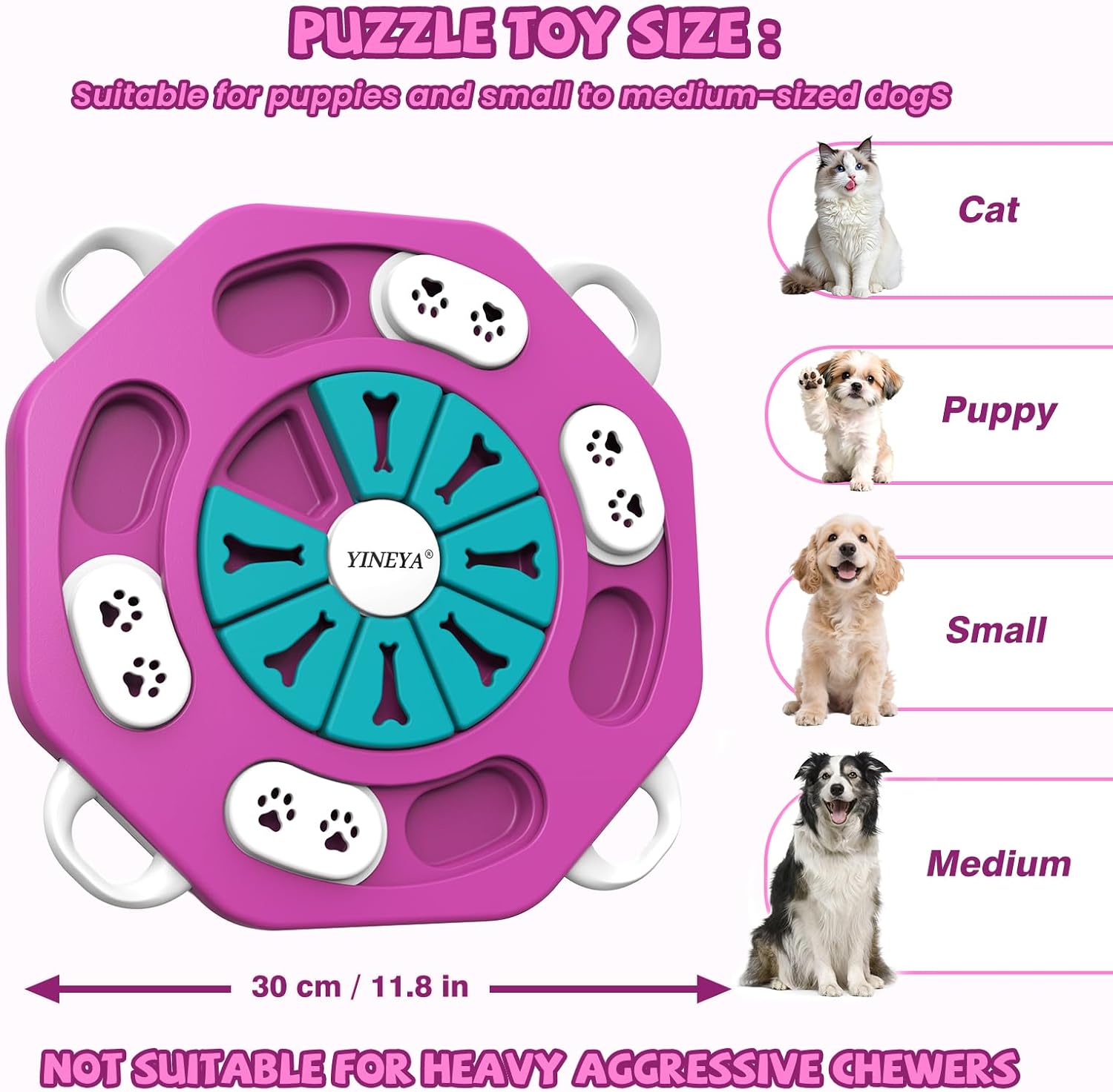 YINEYA Dog Puzzle Toy, Enrichment Toys for Dogs Mental Stimulation image 4