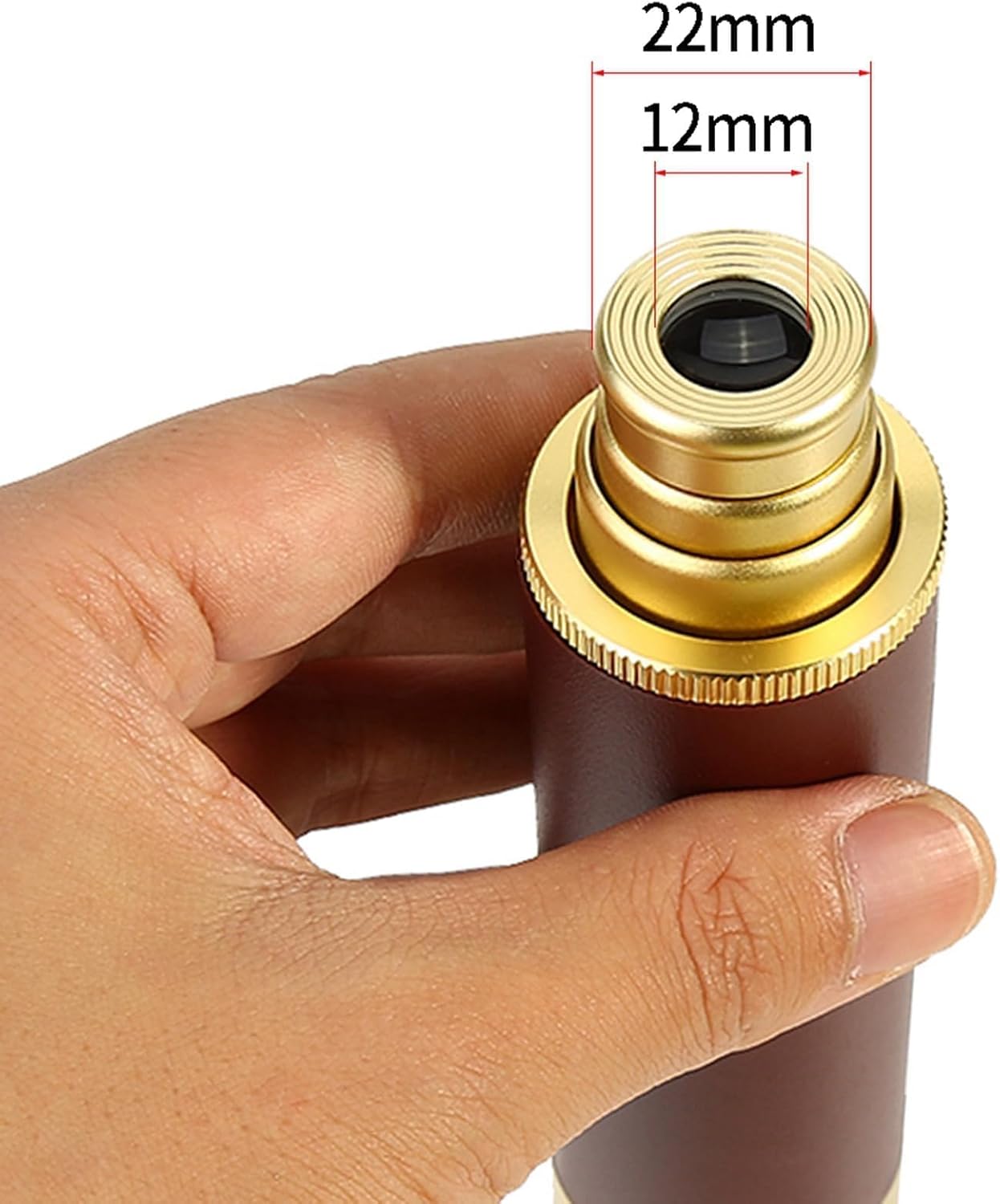 Retro Pirate Telescope Zoomable, Telescope Zoomable 25x30 Pocket Monocular Portable Collapsible High Definition for Camping Boating