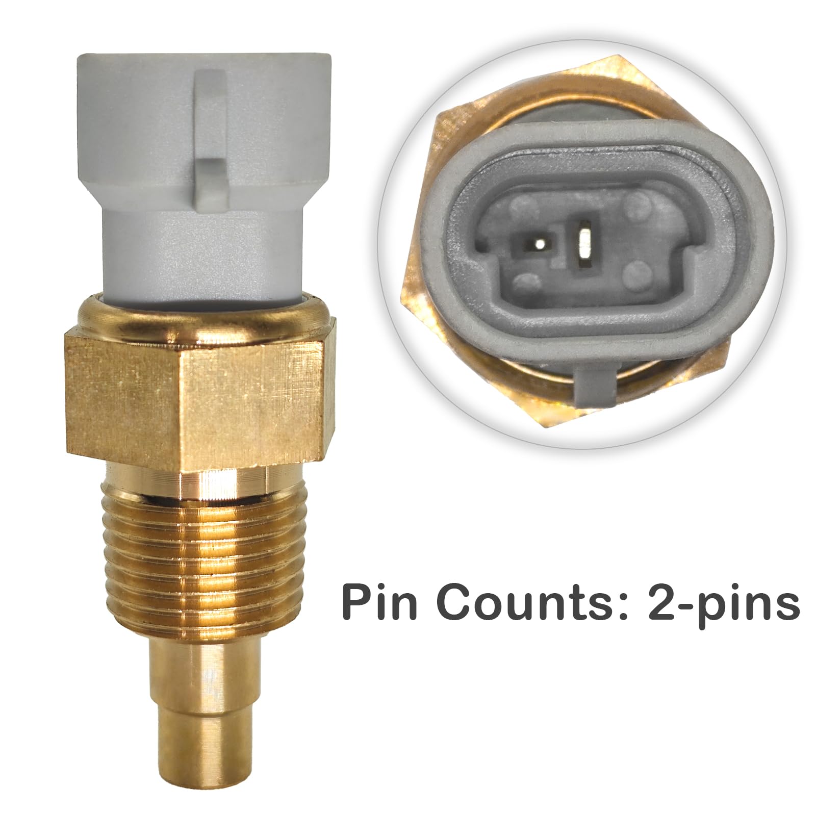 Coolant Temperature Sensor Wire Coolant Temperature Sensor With Connector - Fits Chevy, GMC, Buick, Olds, Pontiac, Isuzu (TX3) Sensor De Temperatura Del Motor - Foto 11