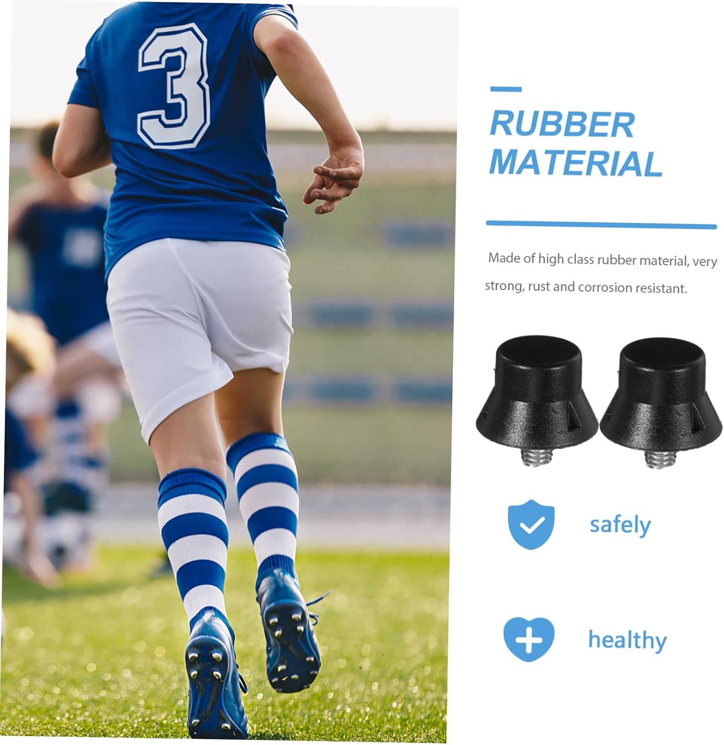 VANZACK 25pcs Shoes Nails Slip Shoes Nails for Sports Football Cleats Needle Shape Spikes