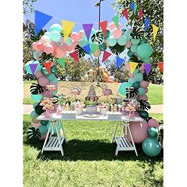 Piokio 100ft Colorful Flag Banner Party Celebrations Graduation Decorations, for Party, Birthdays, Classroom Decorations