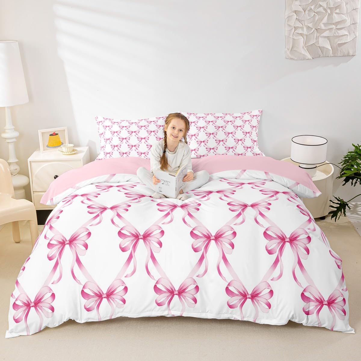 Housse de couette motifs rayures et nœud papillon pour transformer la chambre des enfants
