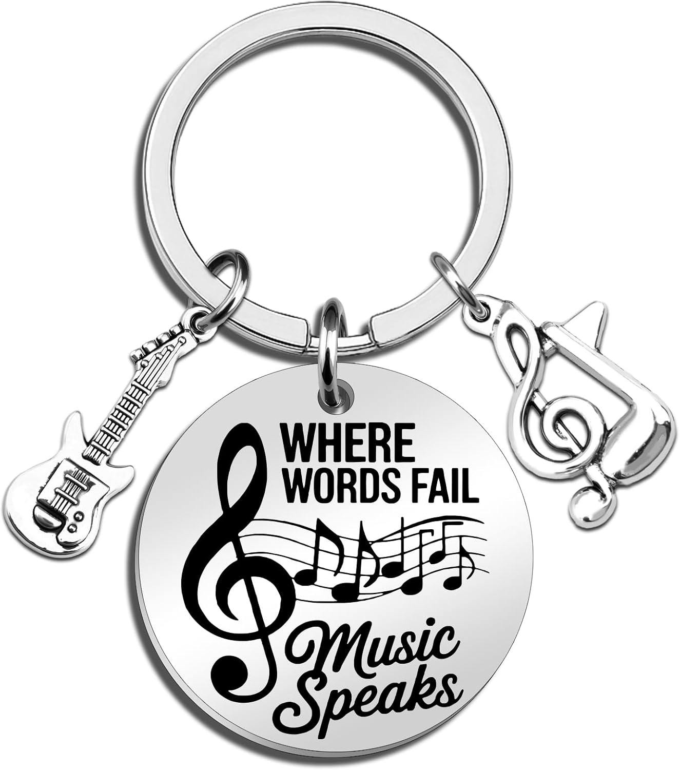 Music Lover Gifts for Women Men Music Keychain Band Gifts for Teens