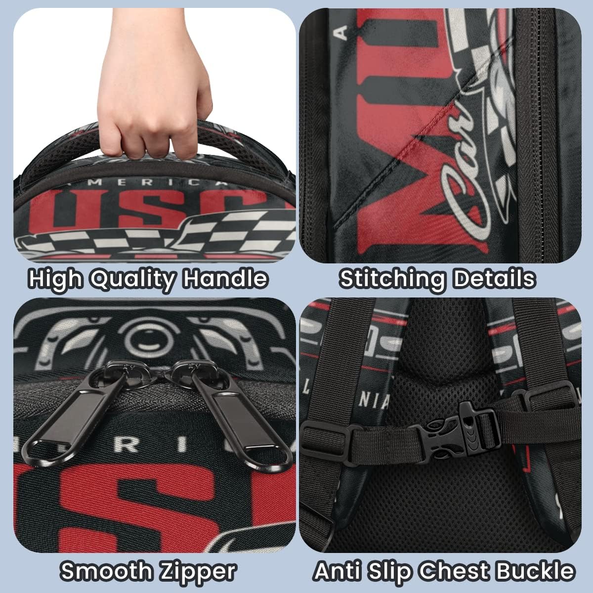 Racing Car Retro Backpack for Boys Girls Kids Schoolbag Children School Bookbag,Women Men Casual Daypack Students College Bookbags Travel Bags - Image 6