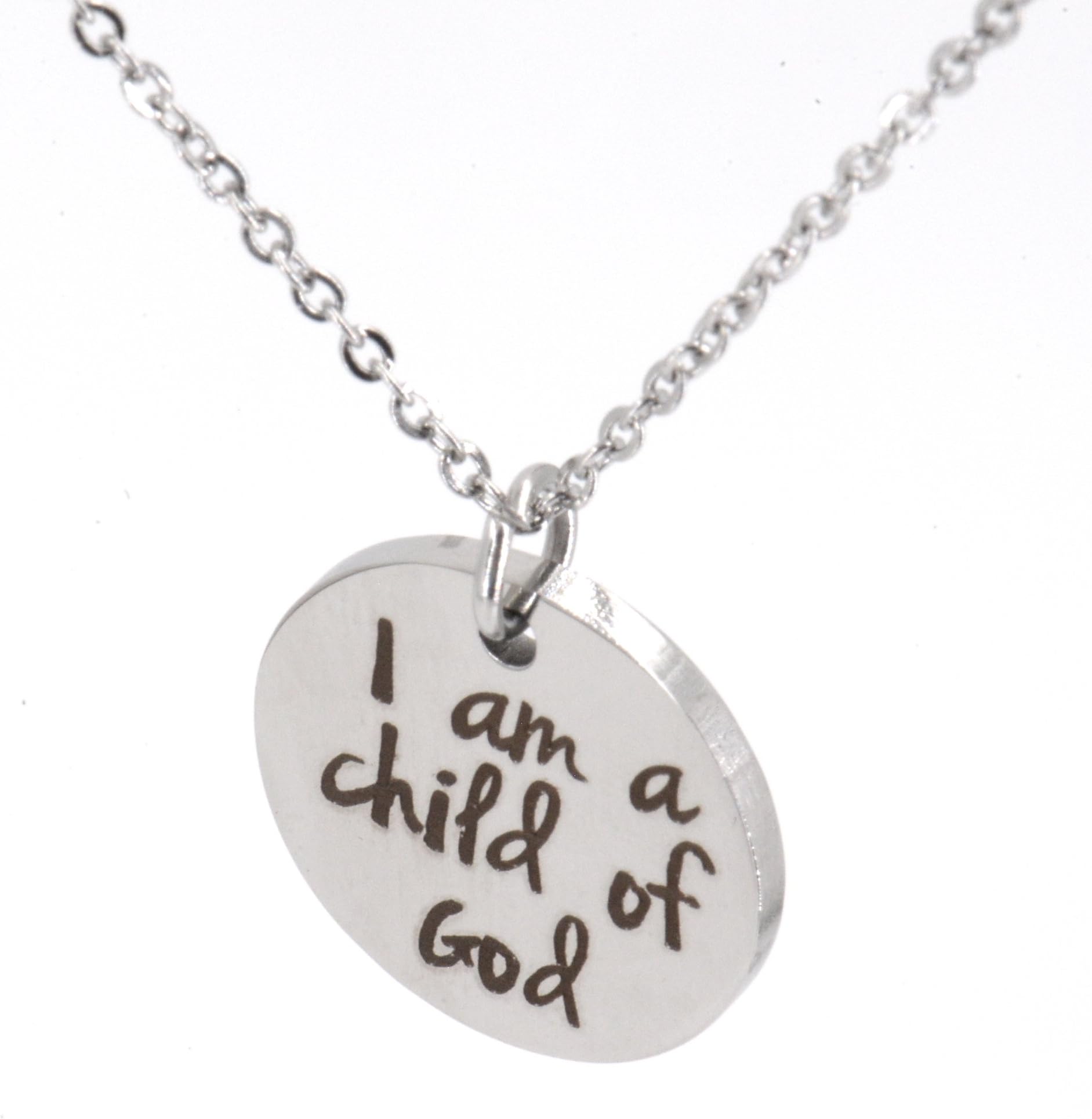 FerventEaster | Christmas | Gift | Christian Charm Necklace "I Am a Child of God" for Young Girls & Teens