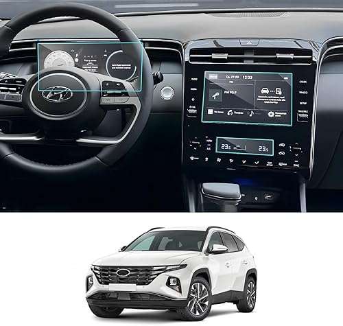 Miniatura 33 de ZCLINKO Protector de pantalla para Hyundai Tucson 2022/2023 (Limited/N Line/SE/SEL/XRT) 2024 Tucson Accesorios 9H Vidrio templado Pantalla táctil