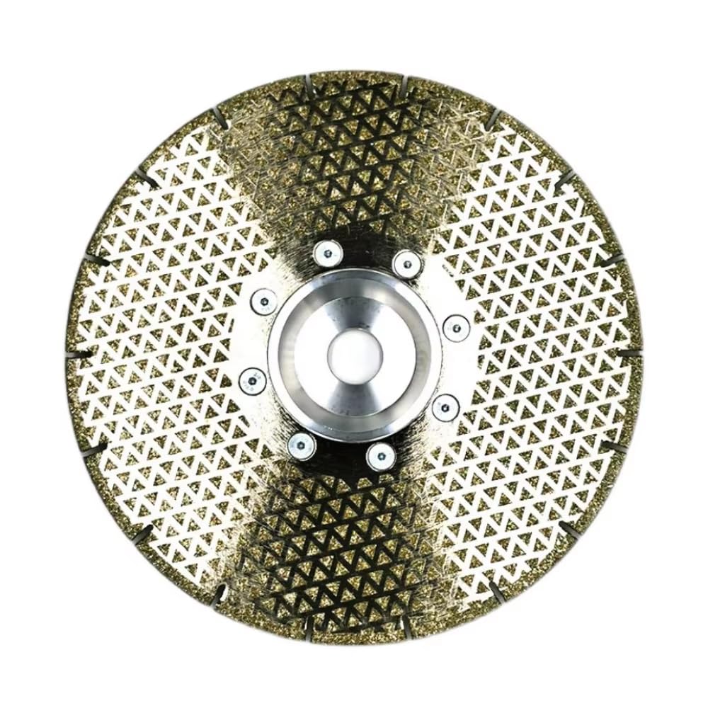 Toplionace Hoja de Sierra de Diamante Galvanizada de 230mm, Grano 40, para Cortar Mármol, Cerámica, Azulejos, Vidrio y Piedra; Disco para Amoladora Angular con Eje de 22,23mm.