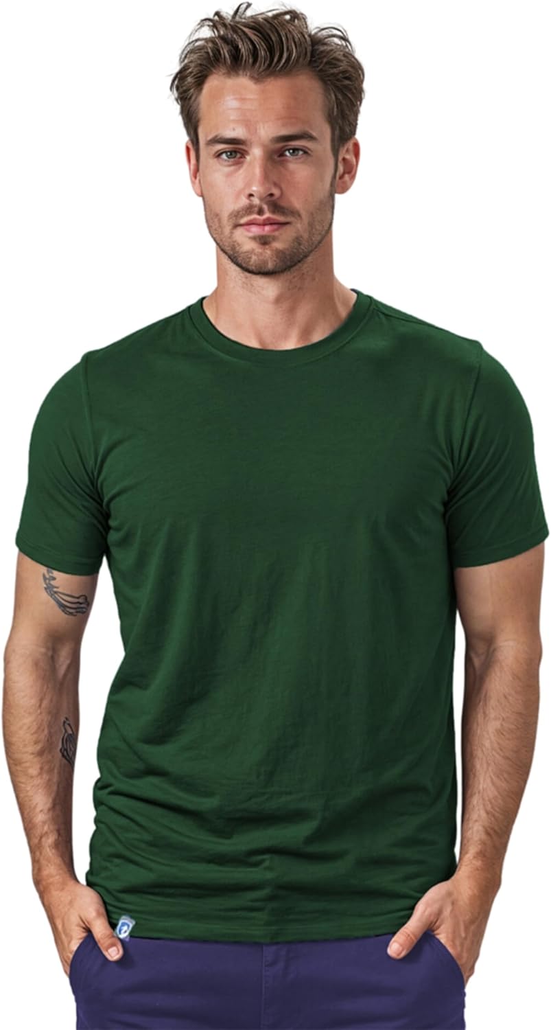 ALPIN LOACKER Coolmax Merino T-Shirt Men's Short Sleeve 150 g/m  I Anti Sweat Shirt I Merino Wool T-Shirt I Cooling Thermal Top Breathable