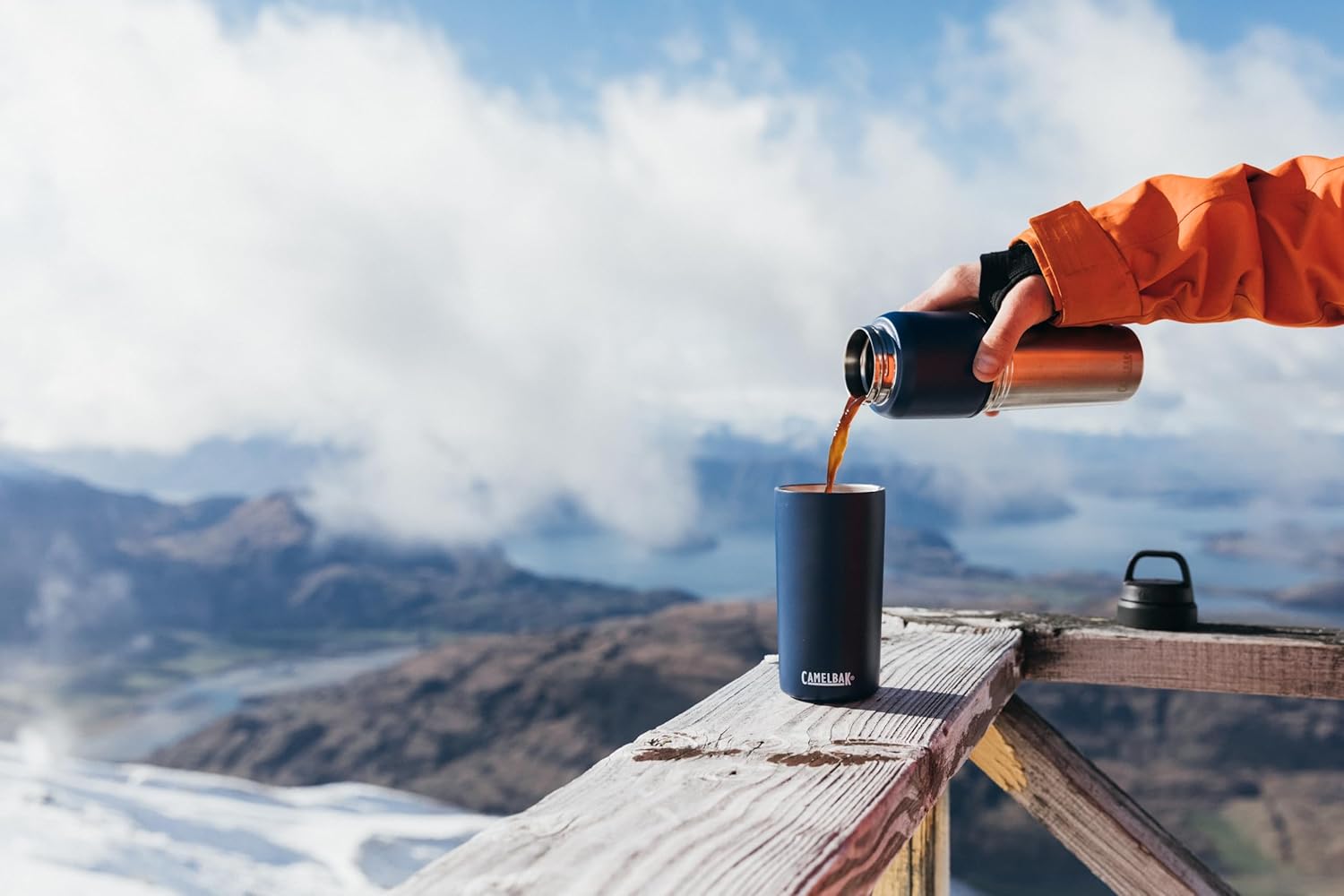 CamelBak Horizon 30oz Tumbler - Insulated Stainless Steel - Tri-Mode Lid - Purple Sky - Image 2