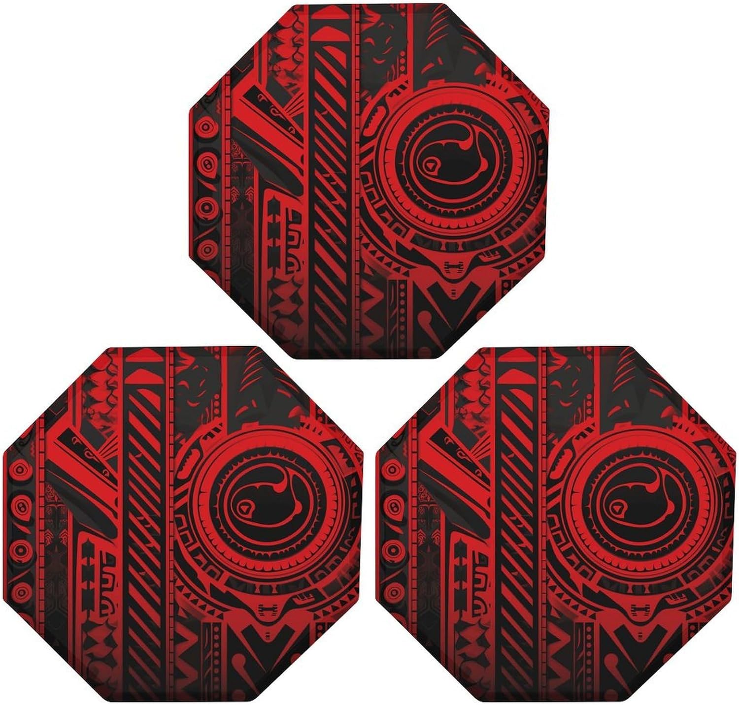 Ctagon Metal Sign for Home, Modern Display Plate for Kitchen, Black And Red Plates Accent Hanging Wall Decorations 3PCS for Living Room, Bedroom, Hallway, Hotel