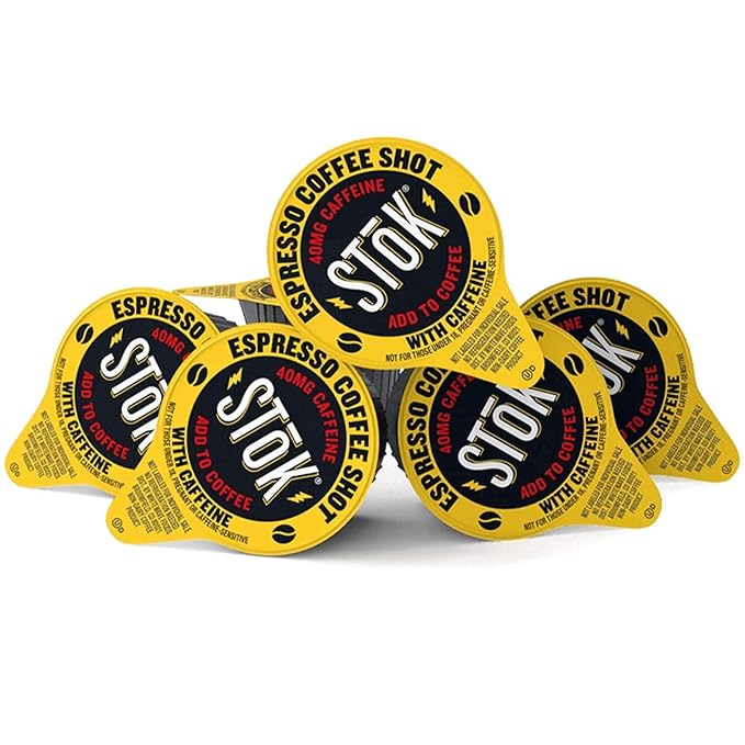Coffee energy shots 100 SToK Caffeinated Unsweetened Black Coffee Shots.