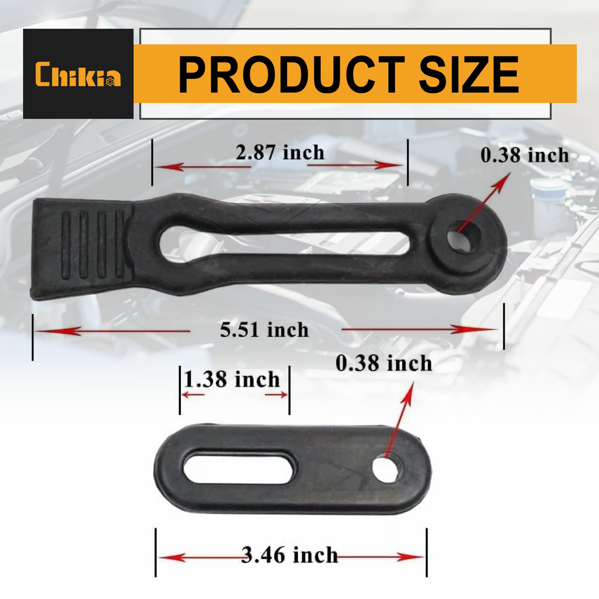 ストラップ RT-134246 Amazon.com: Chikia Hisun Hood Straps Door Hinge Rubber Return