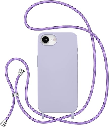 Miniatura 352 de ZTOFERA Funda para iPhone 13 Pro con correa, funda cruzada para teléfono con cordón ajustable para el cuello para el hombro, silicona suave a prueba