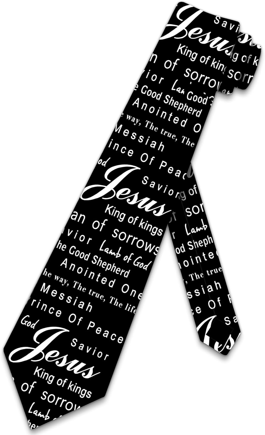 Steven Harris Jesus Ties Mens Religious Necktie Jesus is King Tie Christian Neckties for Men