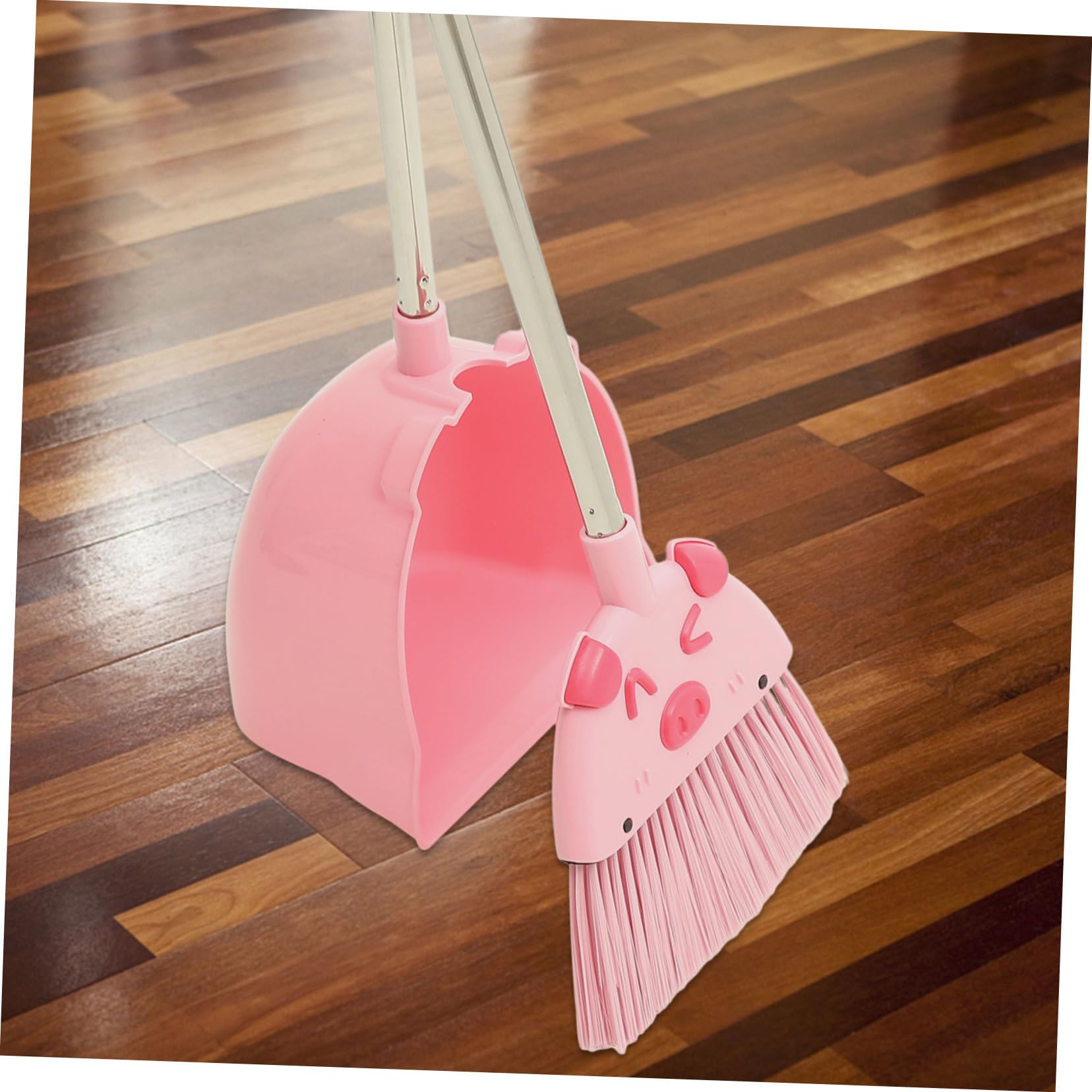Juego de Escoba y Recogedor Rosa para Niños PP Pet