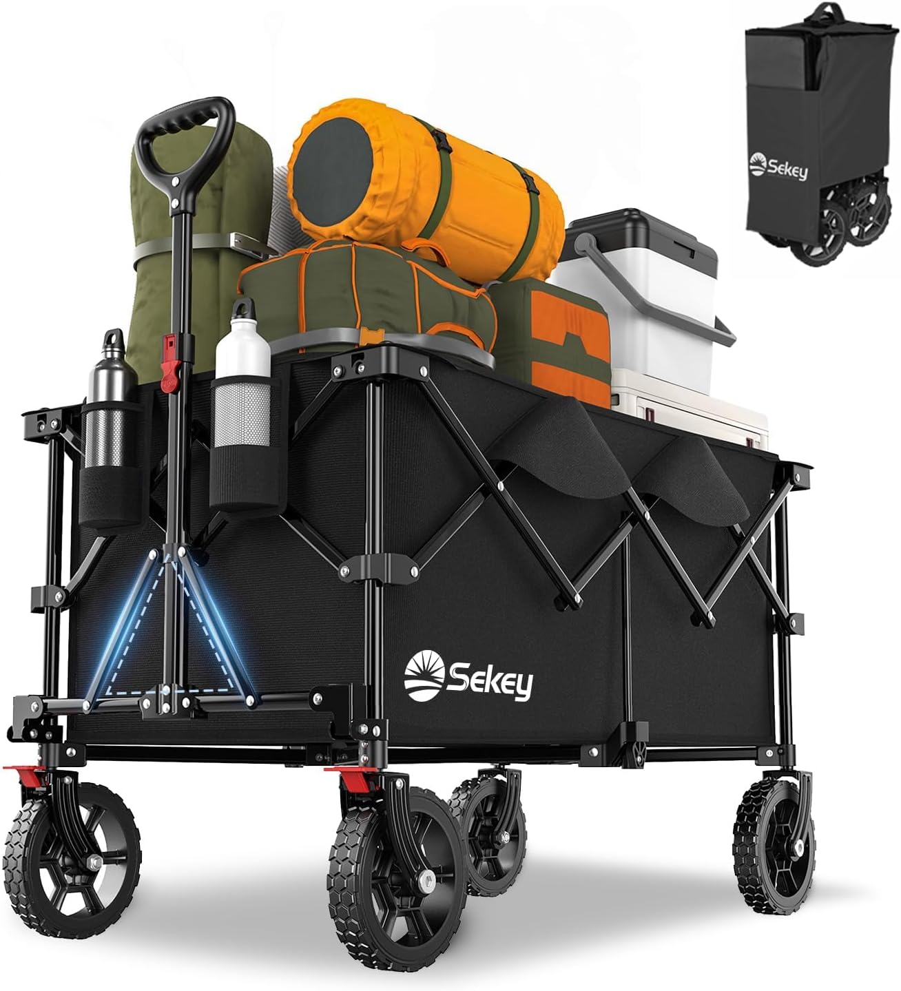 Sekey Collapsible Wagon with 330LBS Capacity
