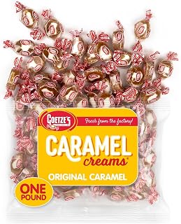 Goetze's Vanilla Caramel Creams Candy - Fresh 1lb Bag (16oz) Soft Chewy Treats from Factory