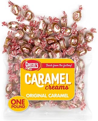 Goetze's Vanilla Caramel Creams, 1 lb Bag by Goetze's Candy, made in Baltimore, MD