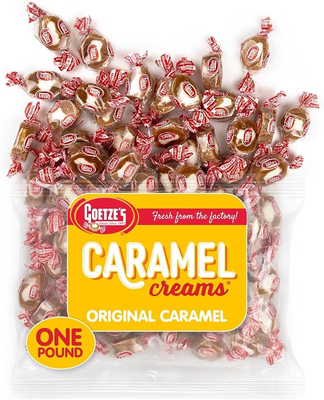 Goetze's Vanilla Caramel Creams, 1 lb Bag by Goetze's Candy, made in Baltimore, MD