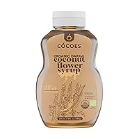 Vista 1 de Jarabe de coco de COCOES Alternativa orgánica de bajo índice glucémico de azúcar y miel Vegano, Keto, Paleo, sin gluten, apto para diabéticos