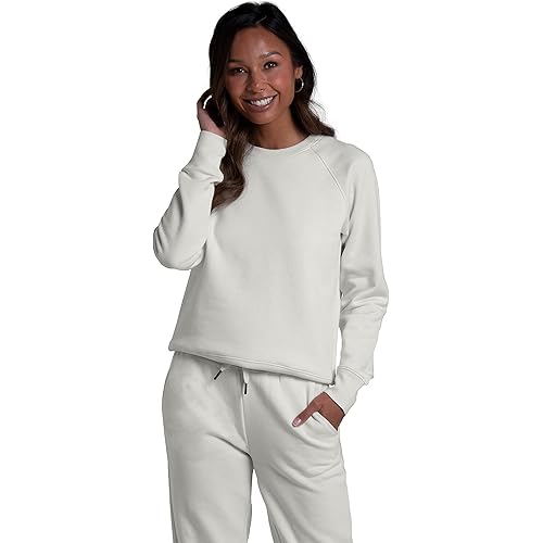 Fruit of the Loom Women's Crafted Comfort Fleece Sweatshirts & Hoodies, Crewneck & Pullover Sweatshirt for Women