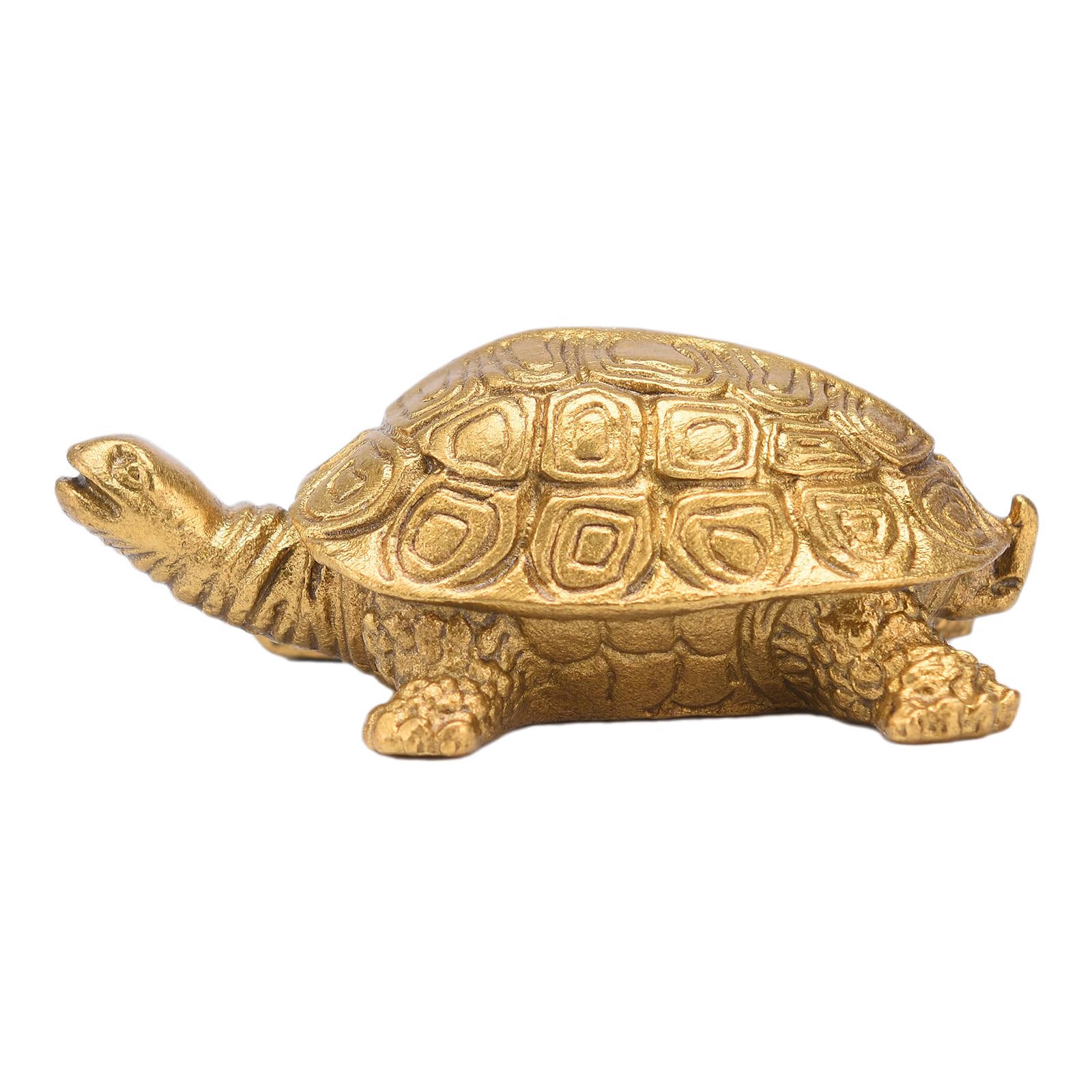 Brass Statu Chinese Handmade Turtle Figure Home Decorative Ornament Collectible