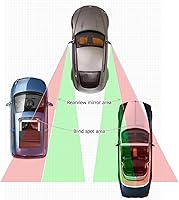 Vista 23 de x xotic tech Blind Spot Mirror, 2'' Black Round HD Glass Convex Rear View Mirror, 360° Rotate Wide Angle, Universal for Car SUVs Truck Motorcycle(2