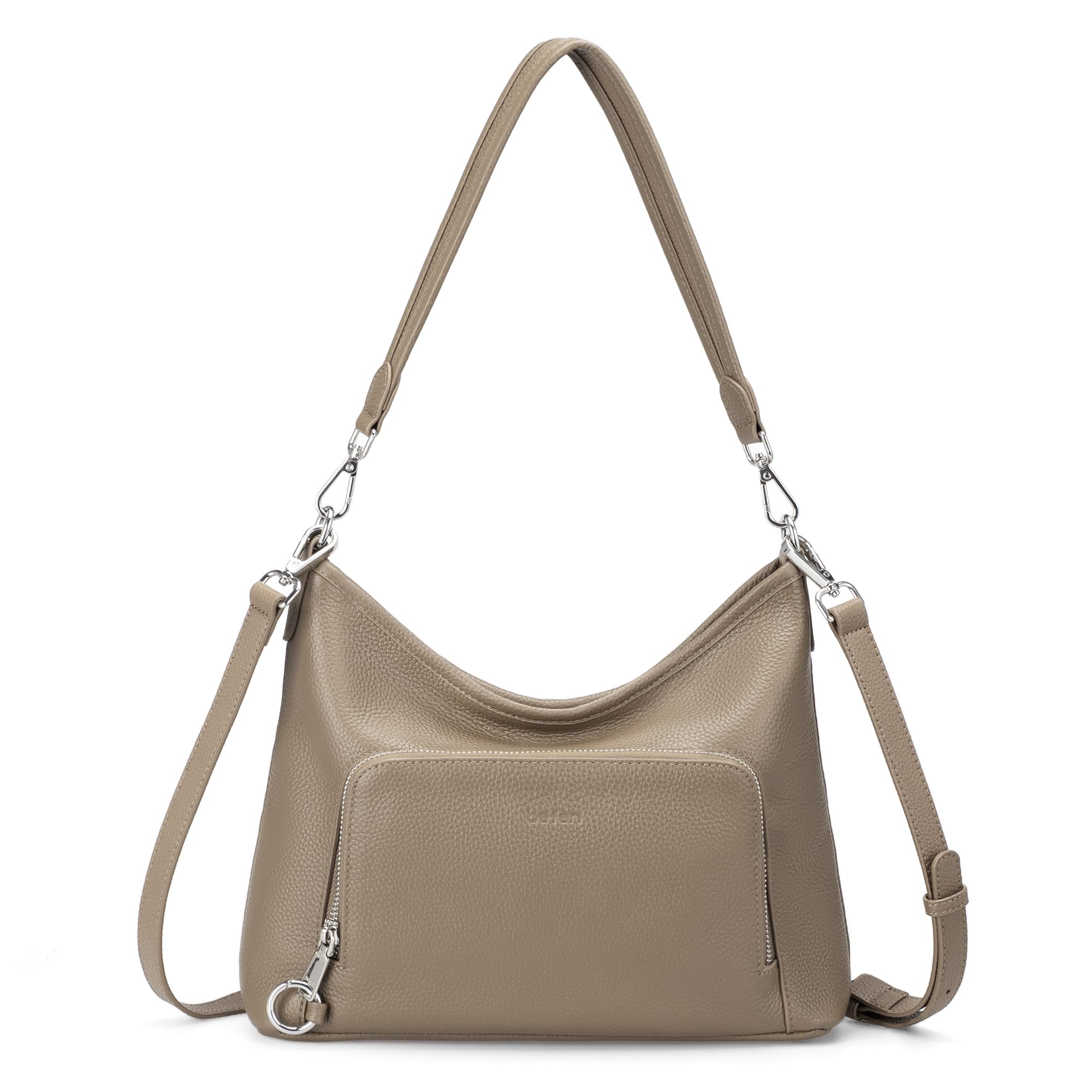 befen Genuine Leather Hobo Bag Purses for Women, Anti Theft Leather Purse