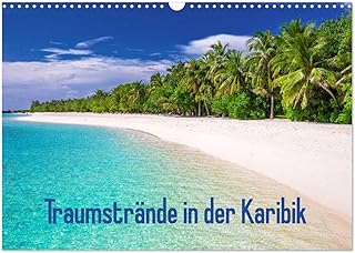 Dream beaches in the Caribbean, US-Version (Wall Calendar 2026 DIN A3 Landscape), CALVENDO 12 Month Wall Calendar