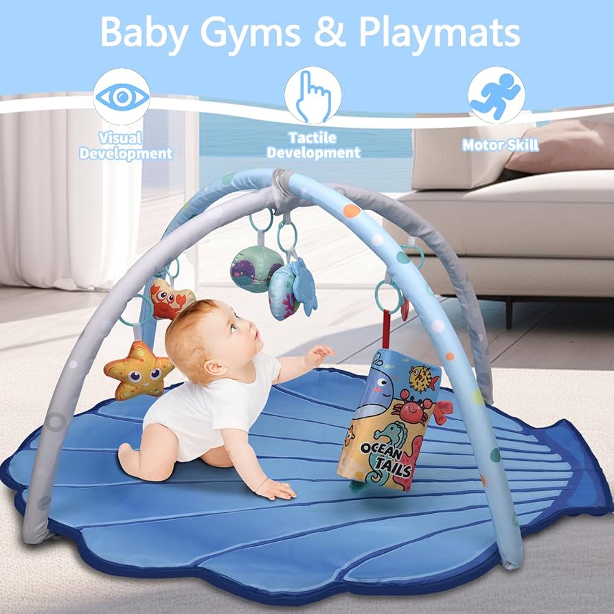 【&me】Baby Gyms ベビージム ベージュ Amazon.com : Beautiful Baby Play Gym and Tummy Time Mat