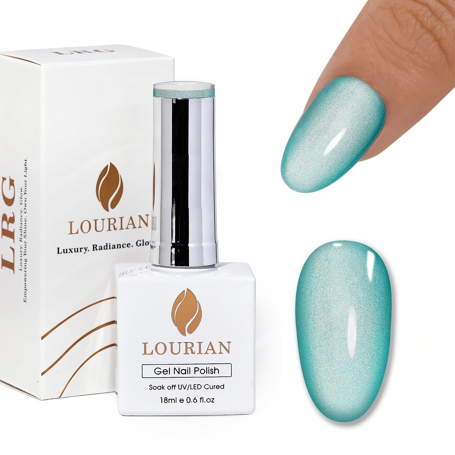 Cat Eye Gel Polish 18ml Icy Pearl, Magnetic Deep Glow Gel