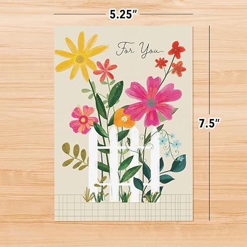 Miniatura 5 de Designer Pop!, Tarjeta de felicitación desplegable de cumpleaños, diseño floral y tarjeta de jardín de flores 3D para amigos, familiares y personas