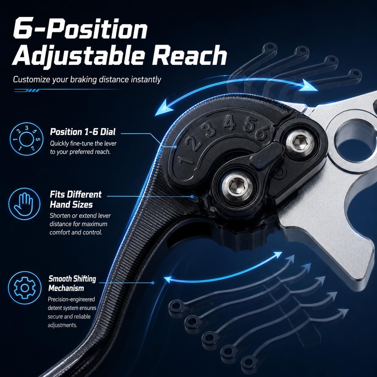 CNC 6061 Aluminum Brake Levers for Yozma IN10 & Pro