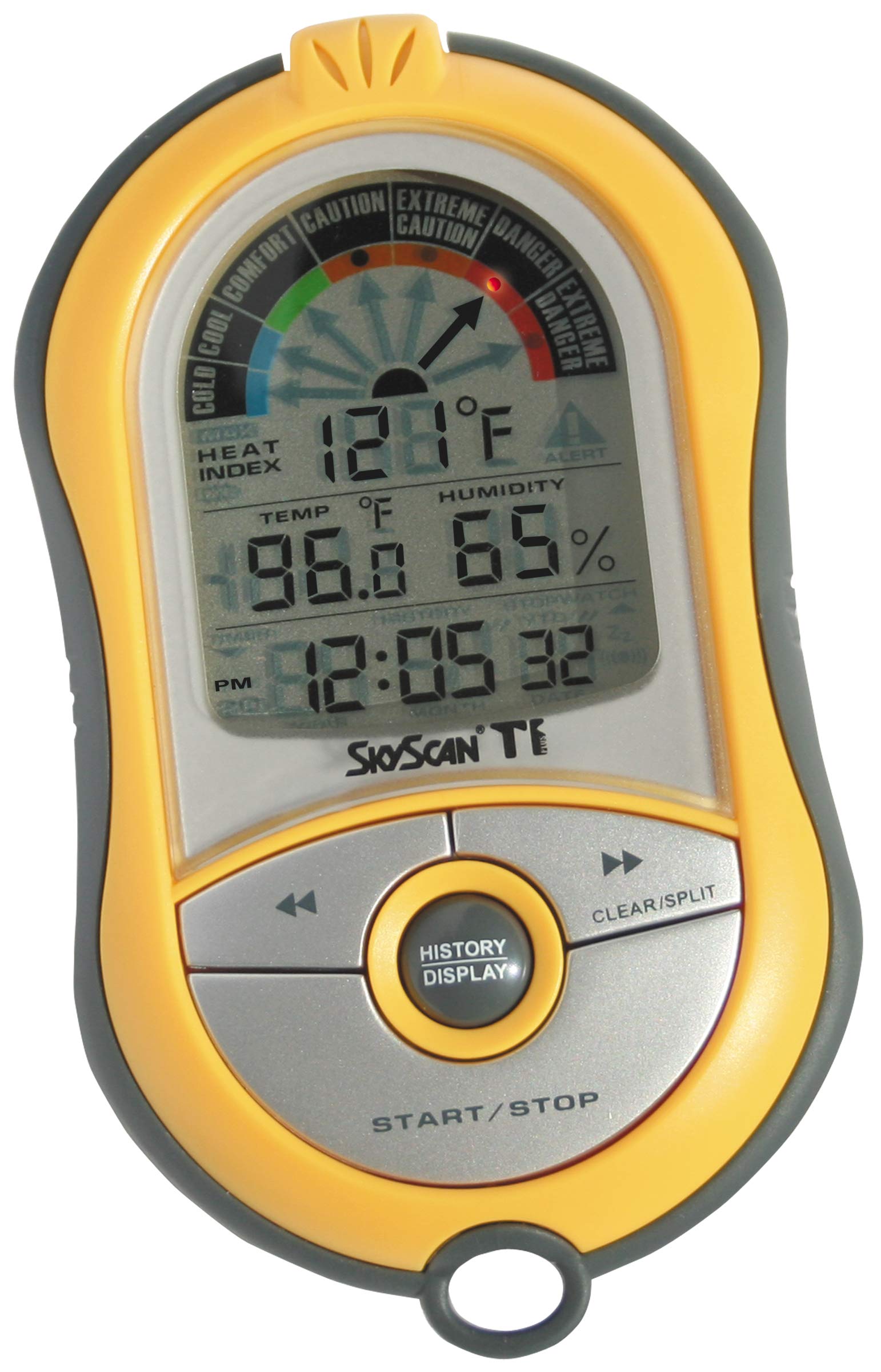 SkyScan Ti-Plus 2, Compact Multi-Function Heat Index Warning System, Displays Temperature, Humidity, and Heat Index to Give You a Forecast Based on The Data Collected