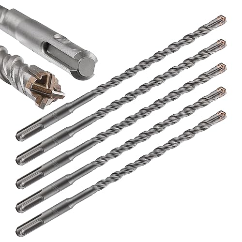 Miniatura 17 de Kit de brocas para hormigón de 8 pulgadas, material de carburo de doble rosca de tipo cruzado, adecuado para hormigón, ladrillo, paredes de cemento