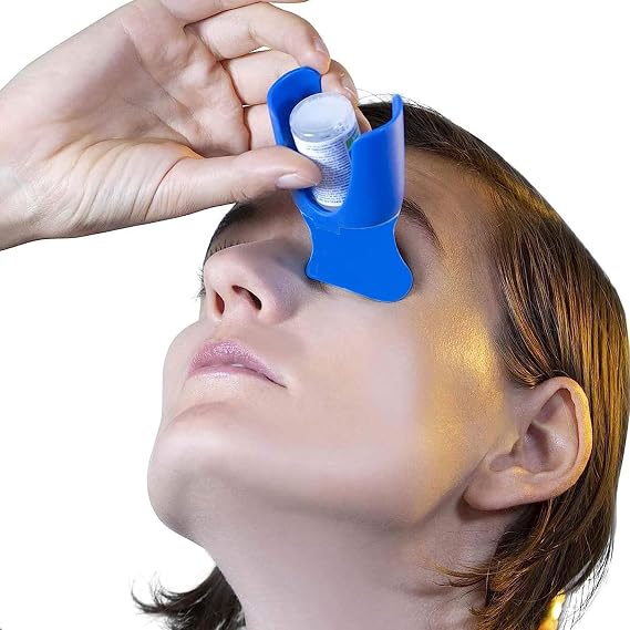 Portable Eye Drop Applicator, Eye Drop Bottle Bottle Holder Tool, Suitable With Most Eye Drop Bottles, Reusable Eye Drop Guide Aid For Seniors And Elderly