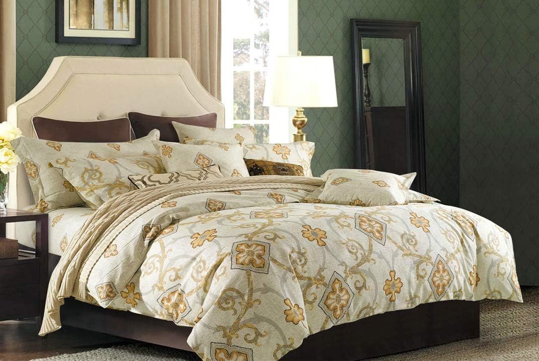 Creative Stripe 3PC Print Duvet Cover Set, 100% Cotton, Full/Queen